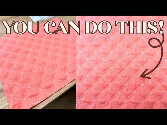 SHOCKINGLY Easy Free Motion Quilting Tutorial! Domestic Sewing Machine Approved!