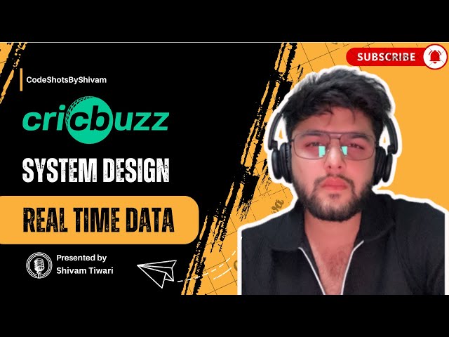 CricBuzz System Design | Espn Cricinfo System Design | System Design Interview Question