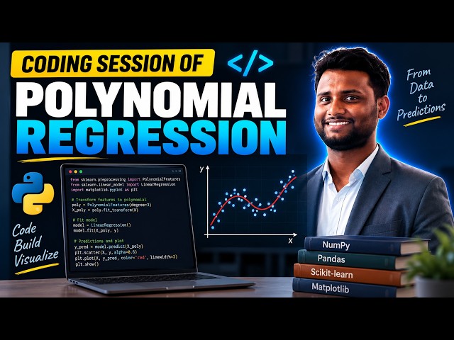 Code your first polynomial regression model in python from scratch.