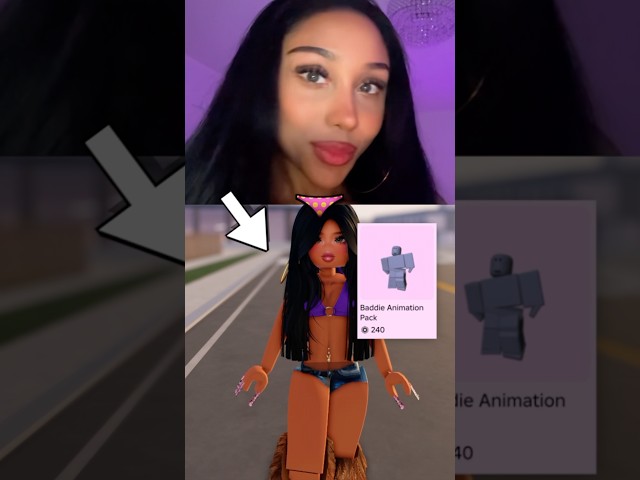 My BADDIE WALK will SHOCK you… 🫦 #roblox #baddie #shorts