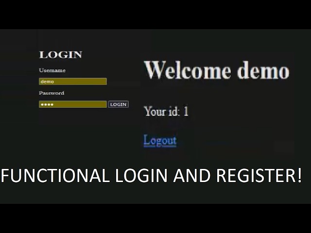 How to make a PHP website with login and register system