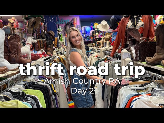 thrifting through Amish Country PA DAY 2!! 🐄🌾🛒 THRIFT WITH ME roadtrip VLOG (5 stores)