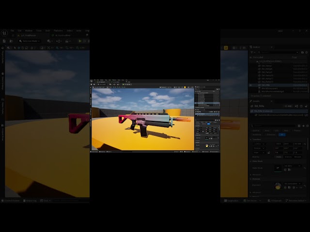 Creating a Dynamic Weapon Gradient Shader in Unreal Engine 5 #gamedev #unrealengine #ue5
