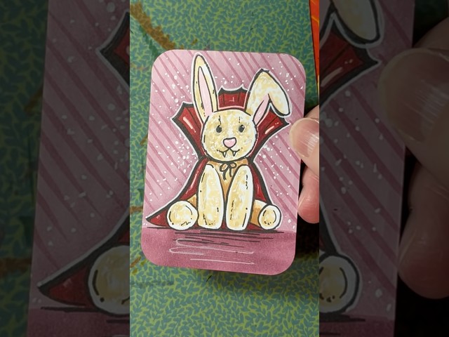 drawing 100 SPOOKY art cards π 77