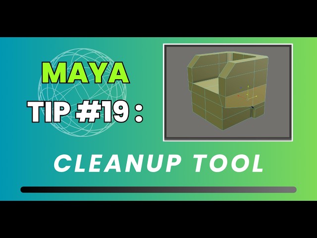 Maya Quick Tip #19: Cleanup Tool