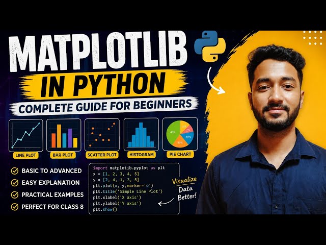 Matplotlib Explained Simply | Python Data Visualization for Beginners