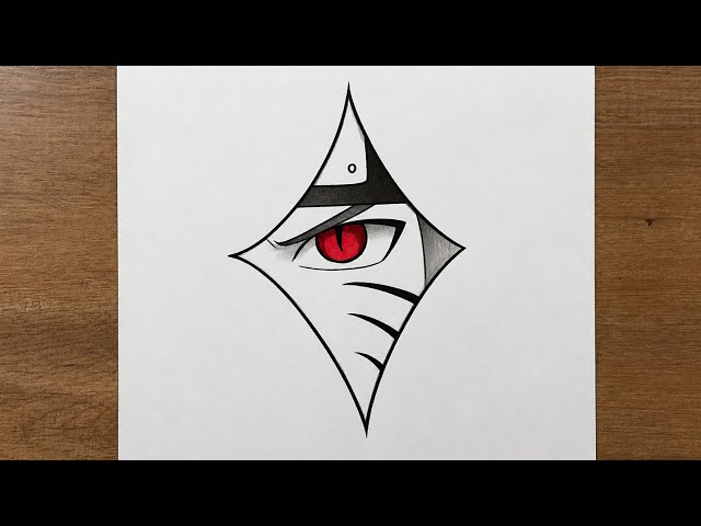 How to Draw Naruto’s Eye 🔥 | Easy Naruto Eye Drawing Tutorial