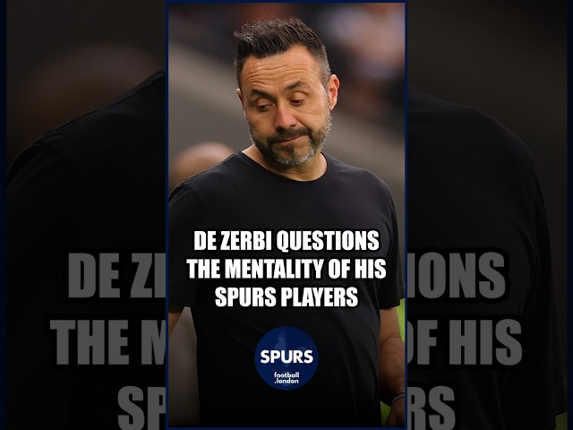 🧠 "YOU CAN'T BUY MENTALITY IN THE TRANSFER MARKET" | Roberto De Zerbi calls out his Spurs players 😳