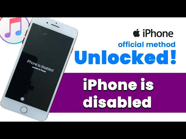 How to Fix "iPhone is Disabled Connect to iTunes" | Official Apple Method restore iPhone