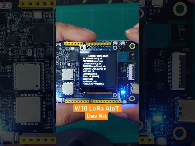 First boot of Meshnology W10 LoRa AIoT Dev Kit | ESP32-S3 #iot #esp32