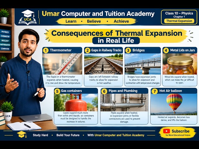 Class 10 chapter no 1# consequence of thermal expansion# Umar Computer and Tuition Academy#