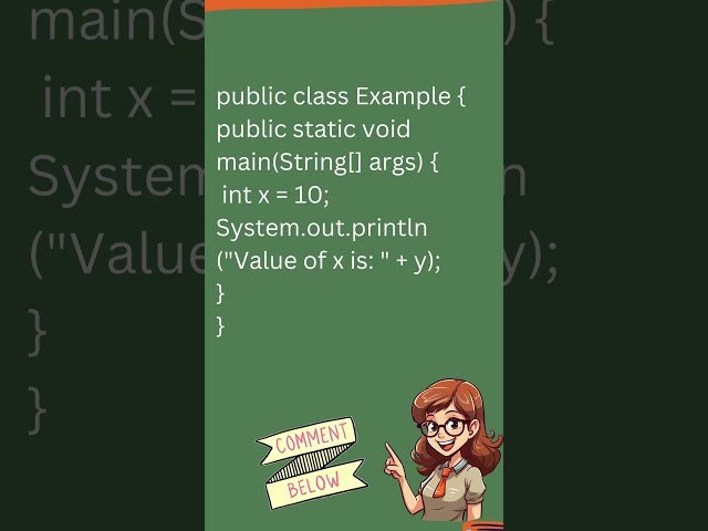 find error 1 (Don't skip !! ) #shorts #java #coding #programming #challenges #viral #interview