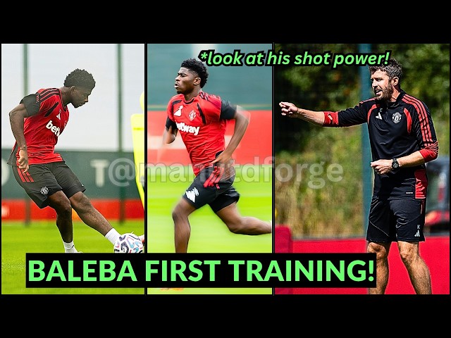Carlos Baleba STUNS Carrick in Manchester United training ahead of Brighton | Man Utd News
