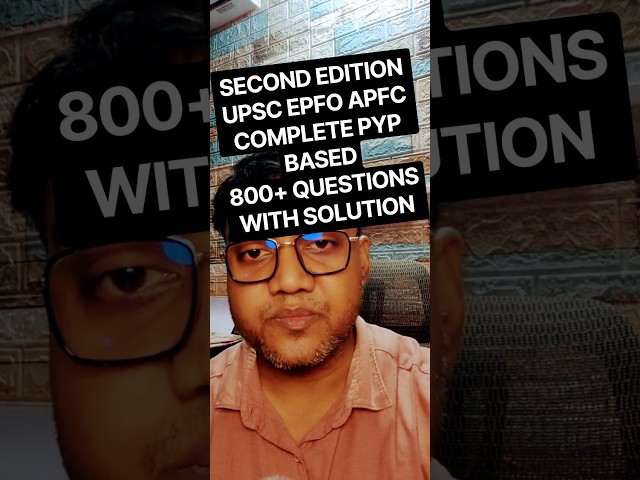 APFC All previous year questions Solutions new edition #apfc2026 #apfcquestionpaper #epfo #upscpaper