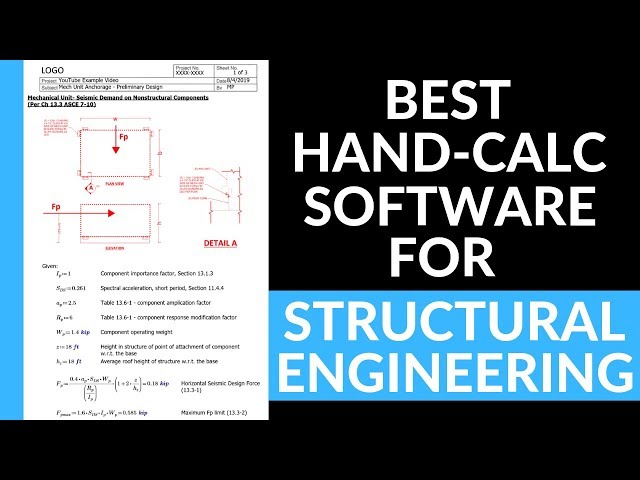 The Best Free Software For Civil Structural Engineering Hand Calculations (Mathcad Tutorial)