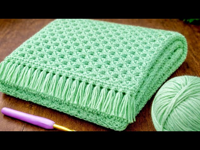A Blanket in 3 Days! You've Never Seen Such an Easy and Beautiful Crochet Pattern