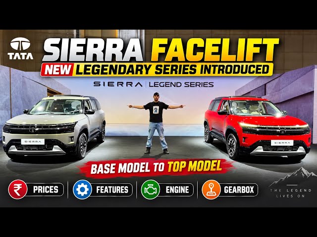 Tata Sierra Facelift 2026: New Legendary Series 😳 | Base to Top Model, Price & Features Explained