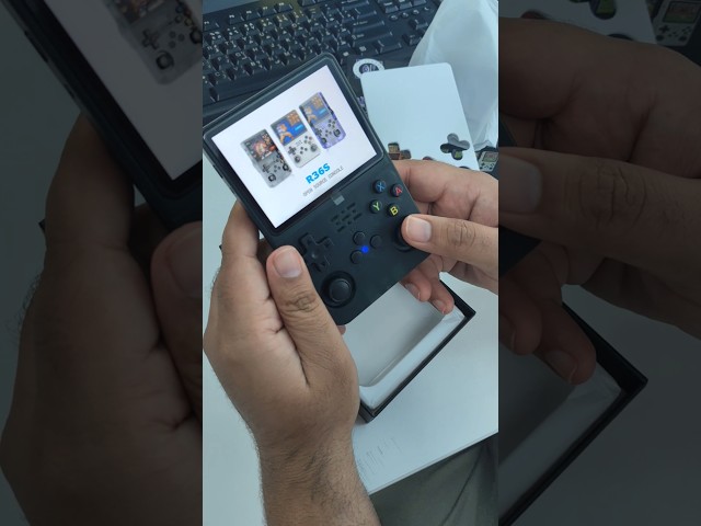 Kids Game console R36s unboxing from Temu #gameconsole  #retrogaming #gaming