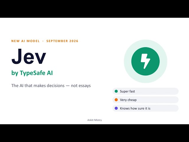 #1 Jev by TypeSafe AI Explained Simply: The AI That Decides, Not Talks