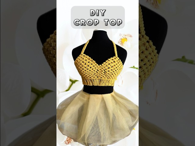 DIY CROP TOP TECHNIQUE 6 #macrame #tutorial