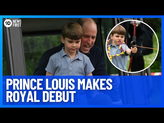 Prince Louis' First Royal Engagement Alongside Prince William And Princess Catherine | 10 News First