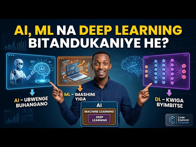 AI vs MACHINE LEARNING vs DEEP LEARNING | Itandukaniro Kinyarwanda | DIFFERENCE BETWEEN AI, ML, DL
