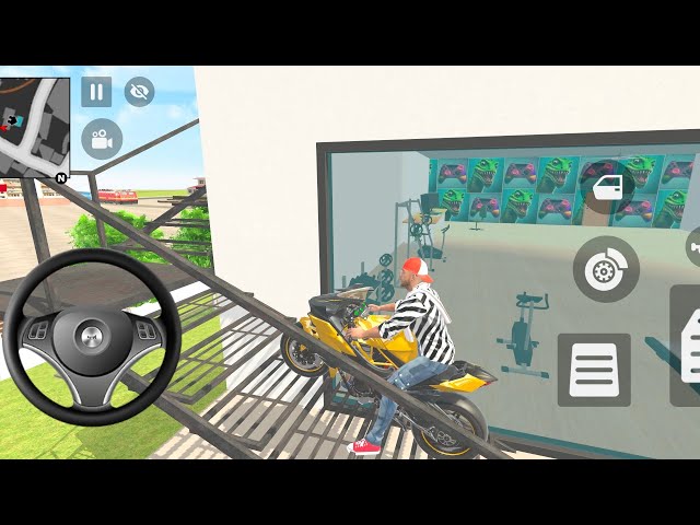 Franklin🤩😜 all bikes park on the roop 🥳Skgamer.46Gamerz,Android games mobile realistic #gameplay