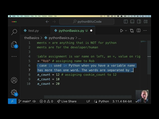 Introduction to Python #8 - Variables