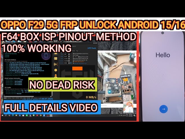 Flash 64 box se frp unlock ke bad phone dead kyu Hota ? / oppo f29 5g frp unlock android 15/16/ #frp