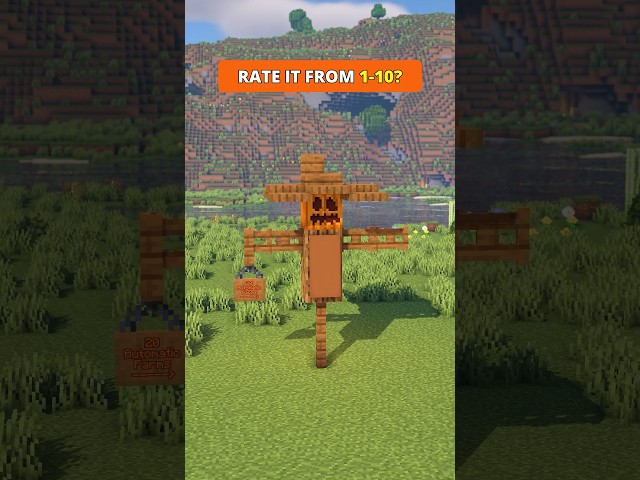 Minecraft Build Hacks - Scarecrow #minecraft #shorts