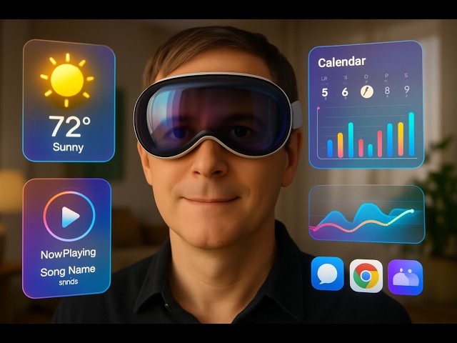Decorating my room with Widgets in Apple Vision Pro