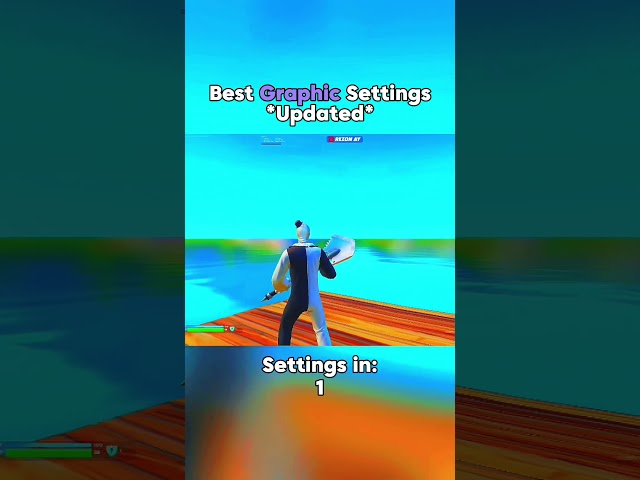 The best graphic settings for Fortnite #fortnite #tutorial #gaming #viralshorts