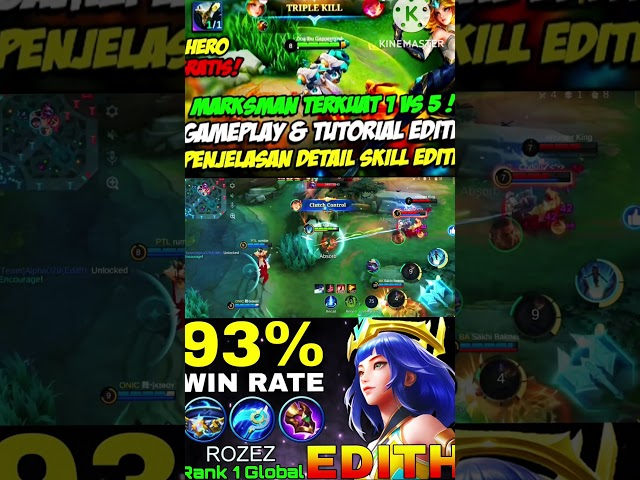EDITH TANK TERKUAT 2026 GAMEPLAY DETAIL SKILL DAN BUILD #mlbbmeta #edithmlbb #probuild