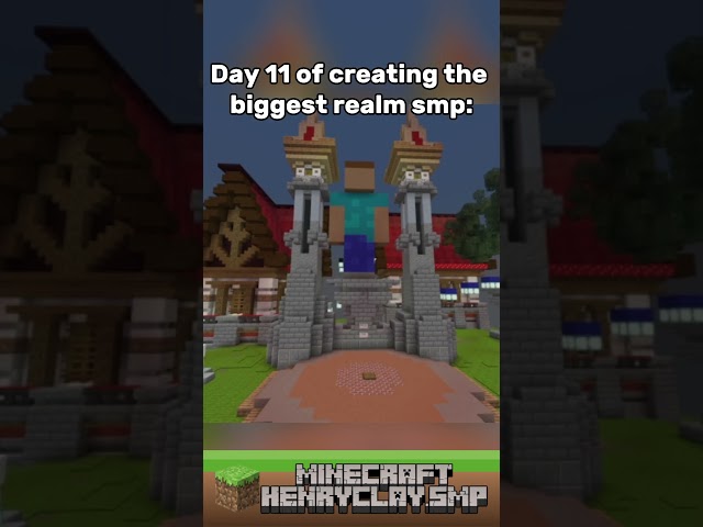 Day 11 of creating the biggest realm smp:  #minecraft #gaming #bedrock