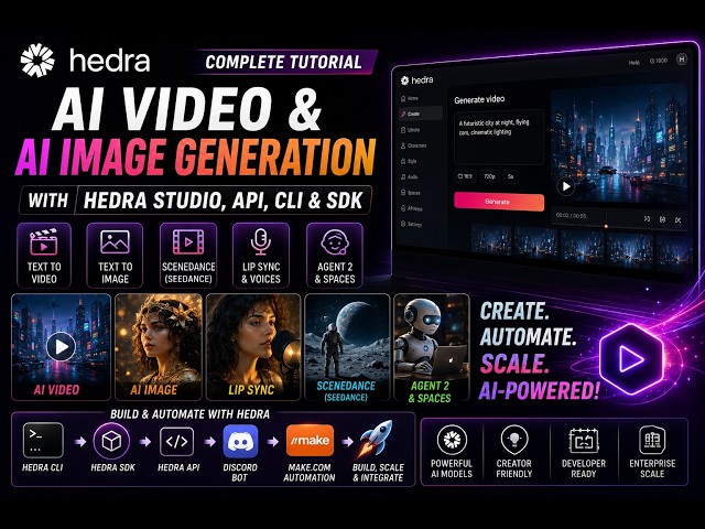 Hedra API Tutorial: Generate AI Video & Images with Bots, Scripts & Automation