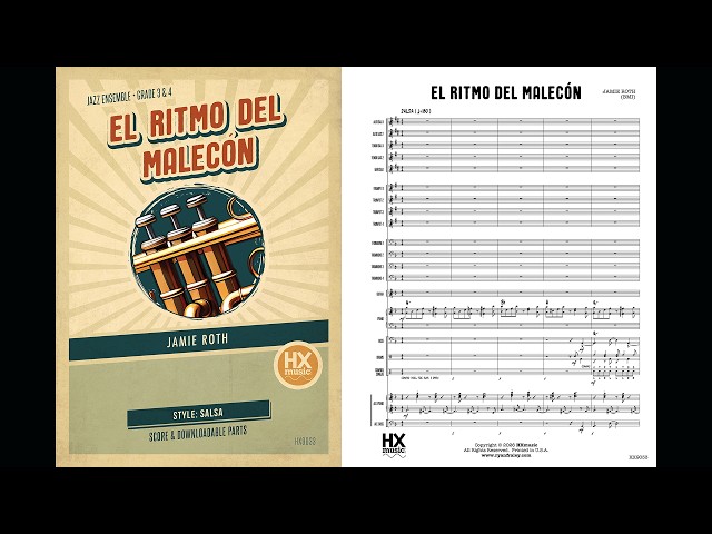 Grade 3 Salsa for Jazz Band | El Ritmo del Malecón (Score & Audio)