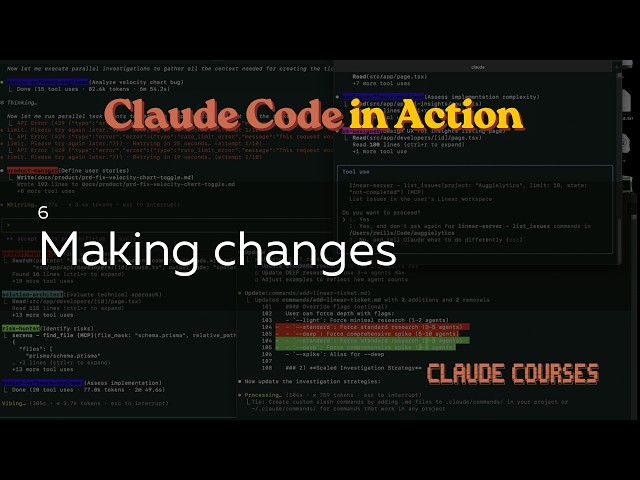 6. Making changes - Claude Code in Action - Claude course