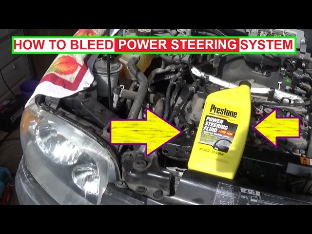 How to bleed Power Steering System the RIGHT WAY! Bleed Powersteering