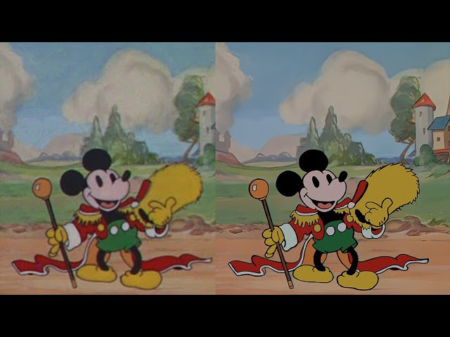 Mickey Mouse 1932 Restoration Side By Side - Parade of the Award Nominees
