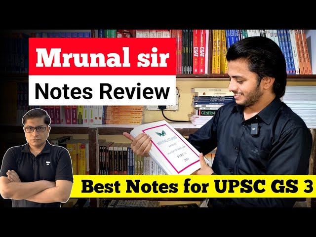 Mrunal sir economy notes 2024 Review | Best Economy notes for Hindi & English | UPSC prelims 2024