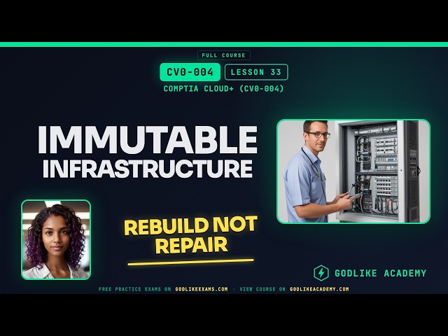 CV0-004 CompTIA Cloud+ · Lesson 33: Immutable Infrastructure Simplified