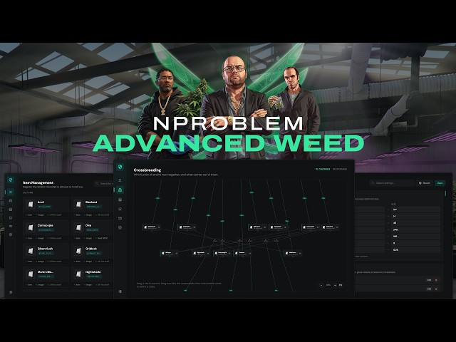 FiveM Weed Script | 26 Strains, Grow Rooms, Crossbreeding, Smell & Police Raids [QBCore/ESX/QBX]