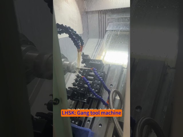 LHSK Gang tool CNC Lathe with good price and high quality #cnc #cncmill #machine
