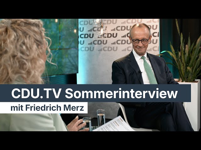 CDU.TV Sommerinterview mit Friedrich Merz