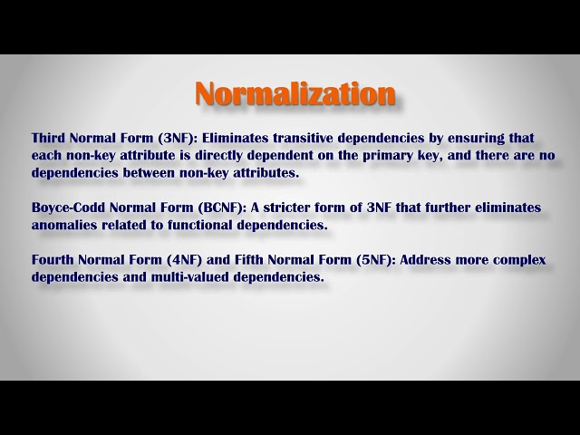 Normalization