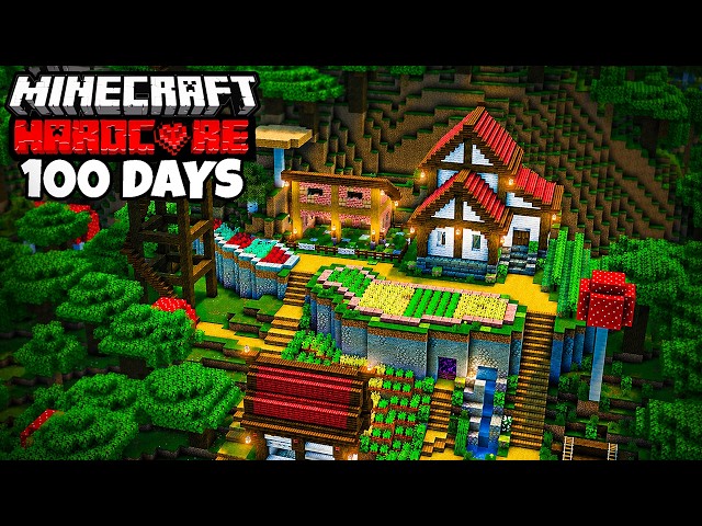 Surviving 100 Days In The Dark Oak Forest In Hardcore Minecraft