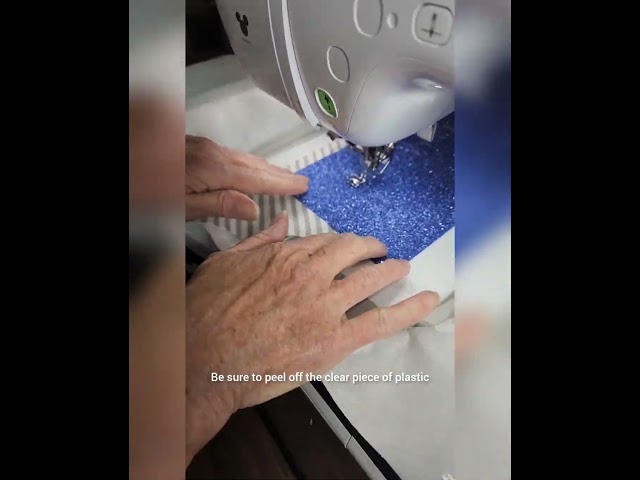 how to make a double applique with #glitterflex #machineembroidery #machineapplique #applique