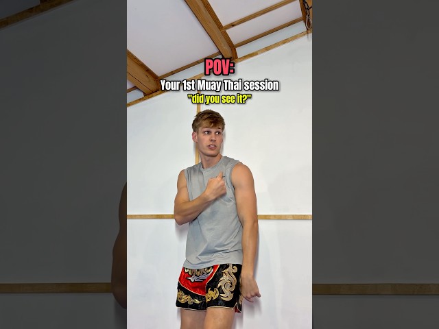 POV: first Muay Thai session…😂