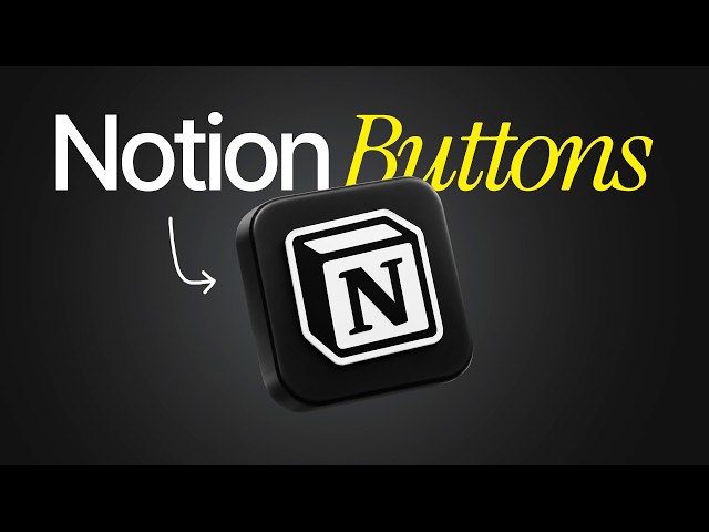 Notion Buttons | Explained in 60 Seconds (EASY Notion Guide)