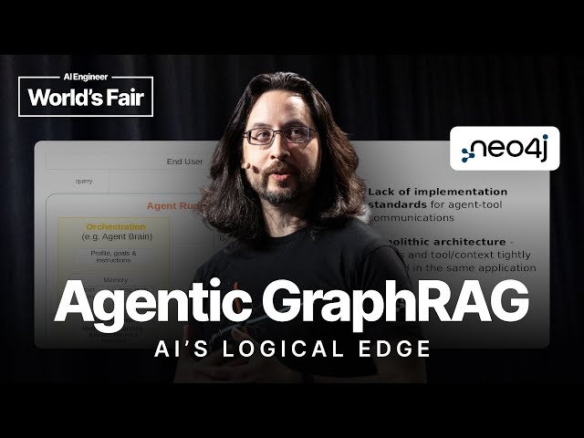 Agentic GraphRAG: AI’s Logical Edge — Stephen Chin, Neo4j
